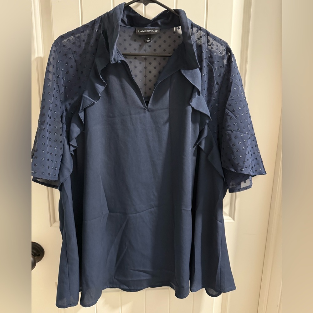 Lane Bryant Dark Blue Women’s Blouse